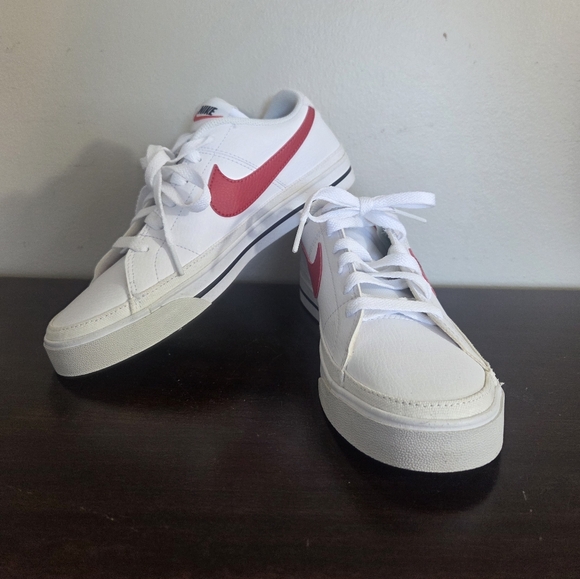 Nike Other - Nike Court Legacy Next Nature White Red Black New In Original Box Mens Size 7.5